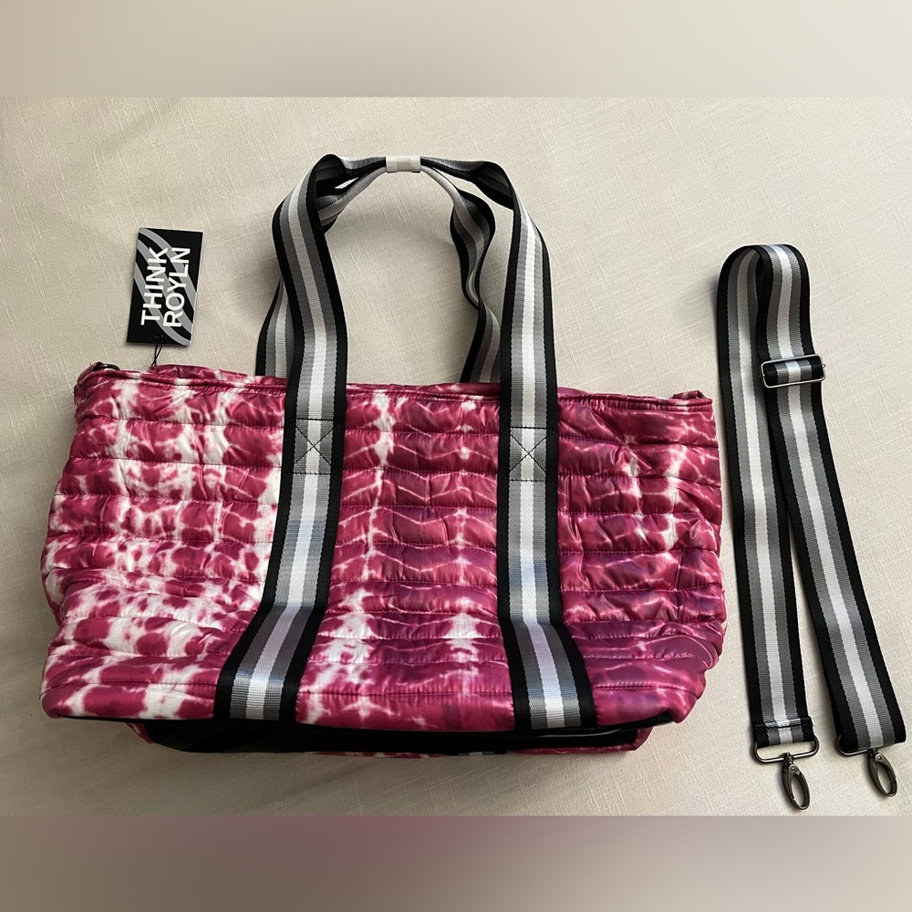 NWT THINK ROLYN Tie Dye Extra Large Wingman Tote
